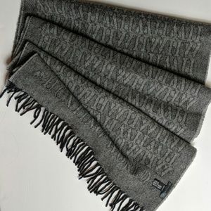 Hunting World Lambswool/Cashmere monogram scarf